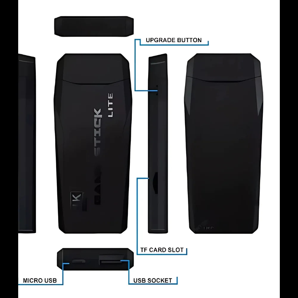 Console Stick 4K Gamer com 20.000+ Jogos Retrô