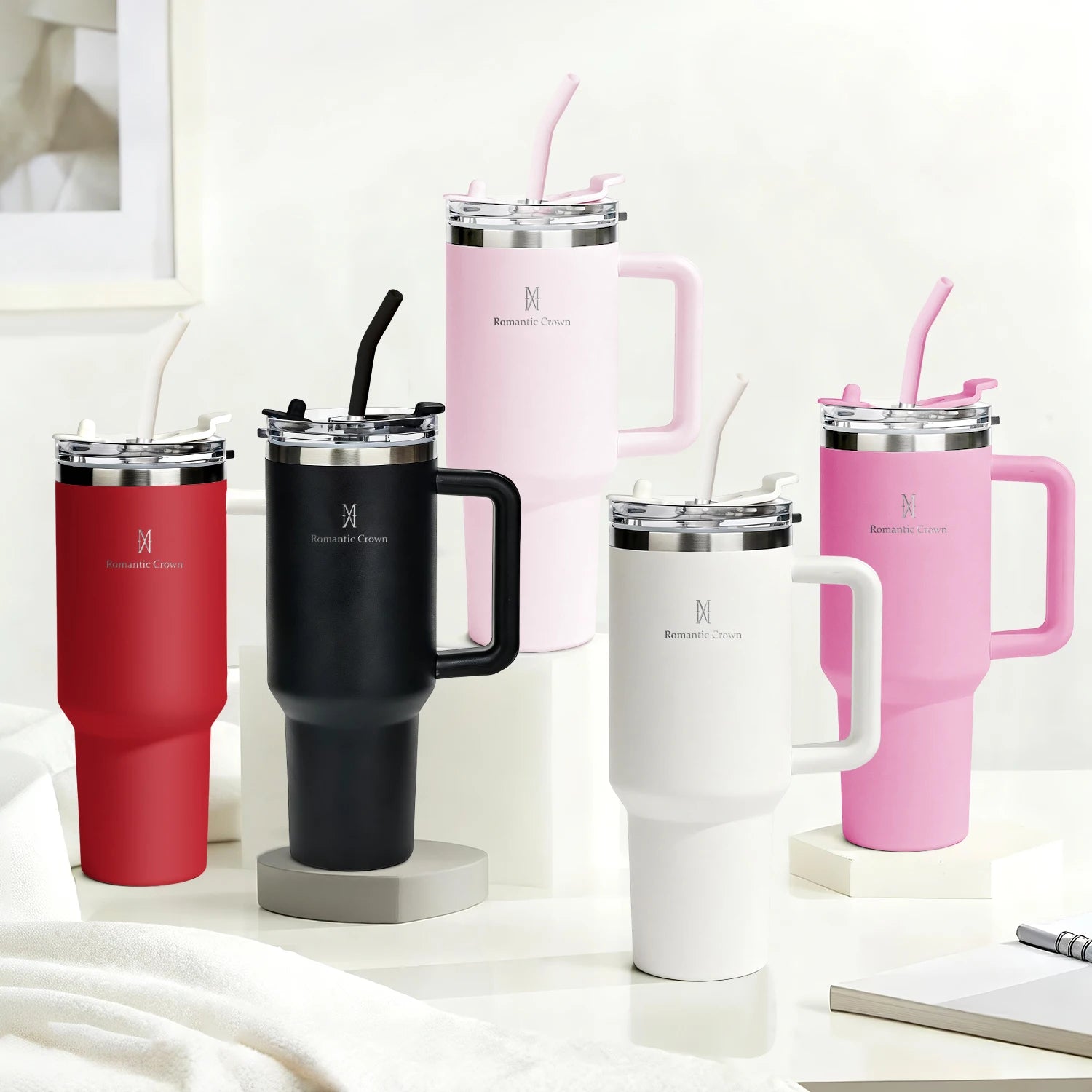 🥤 Copo Térmico Inox 1.2L com Tampa e Canudo – Premium Portable Cup