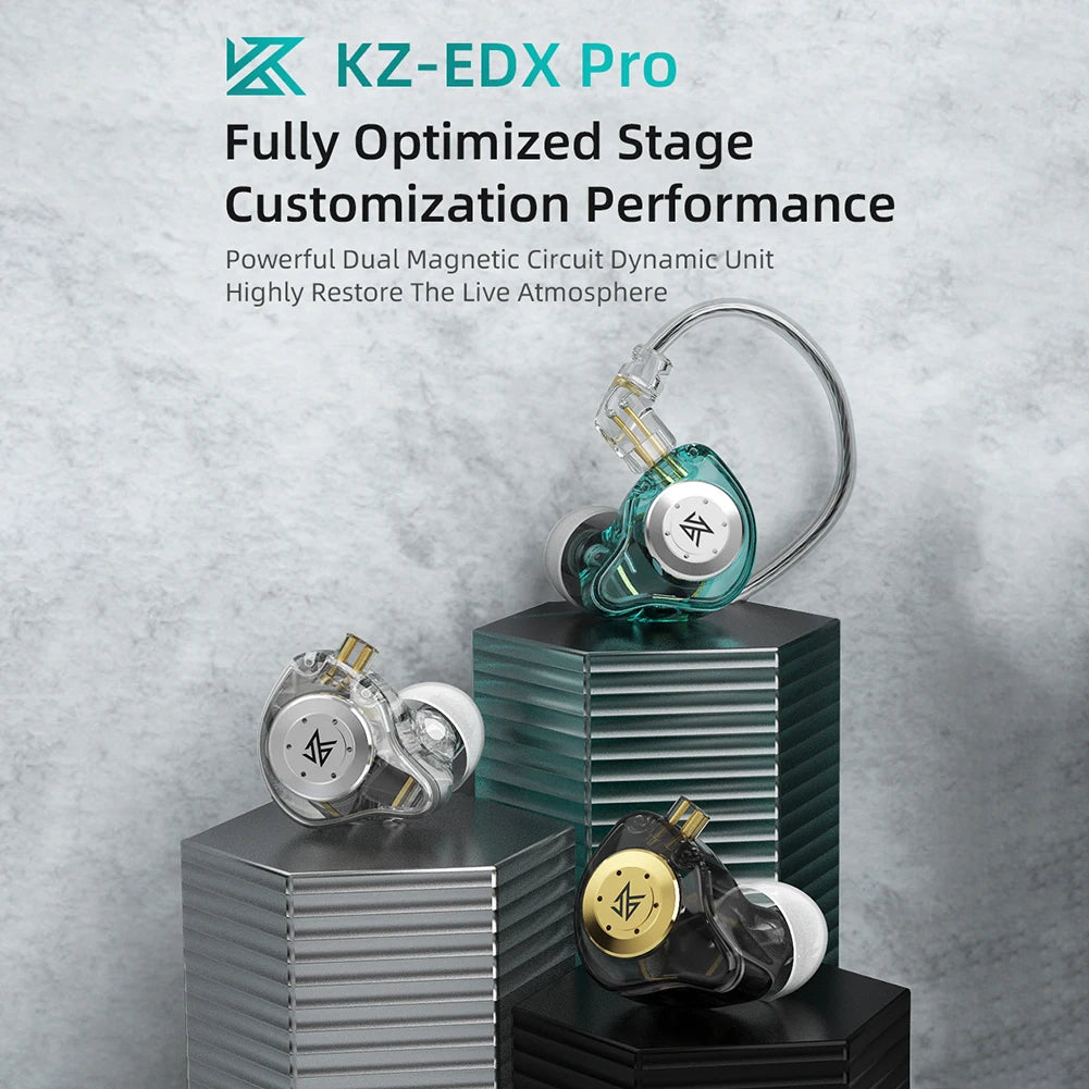 Fone Gamer KZ EDX Pro Bass