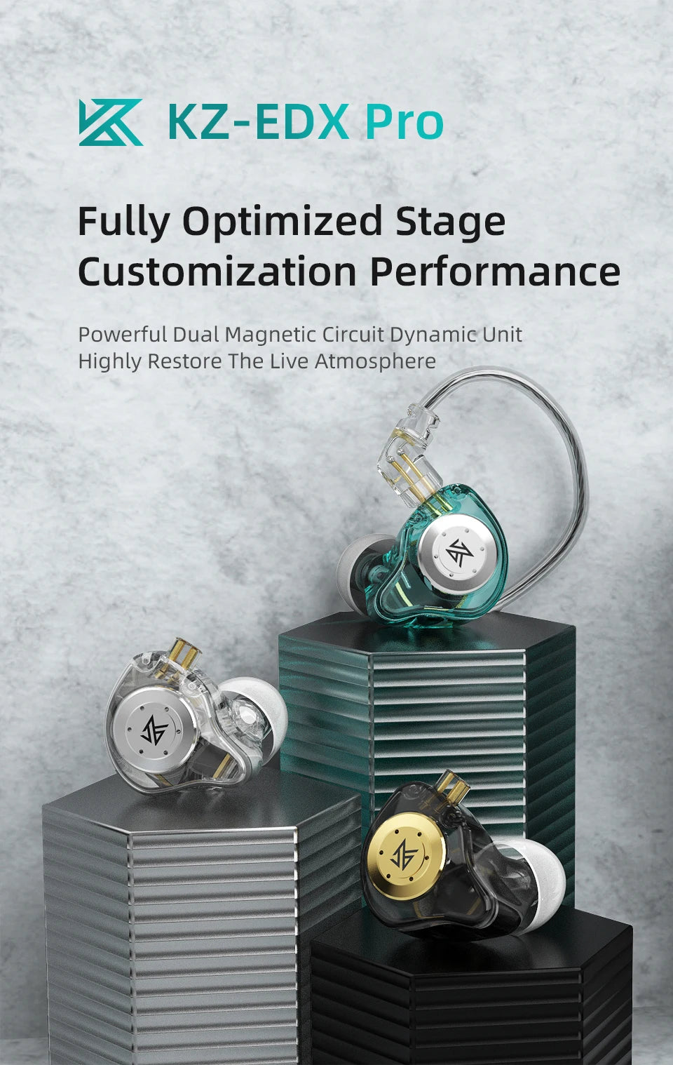 Fone Gamer KZ EDX Pro Bass