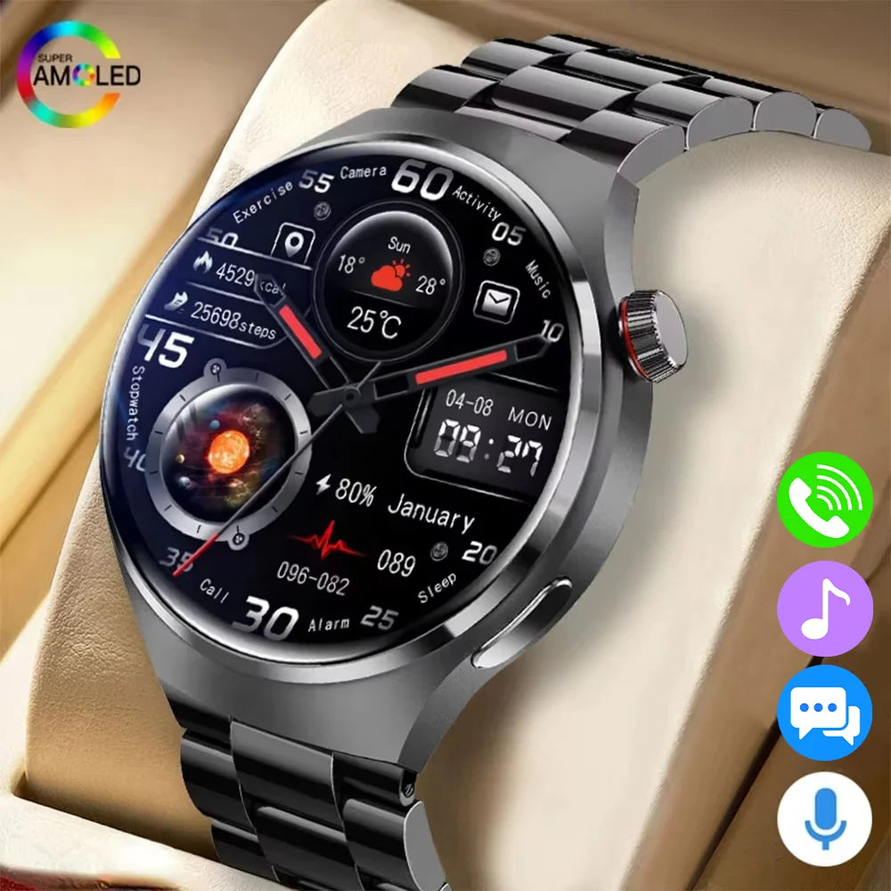 Smartwatch Masculino 2025 HD Bluetooth Chamadas e Monitor de Saúde
