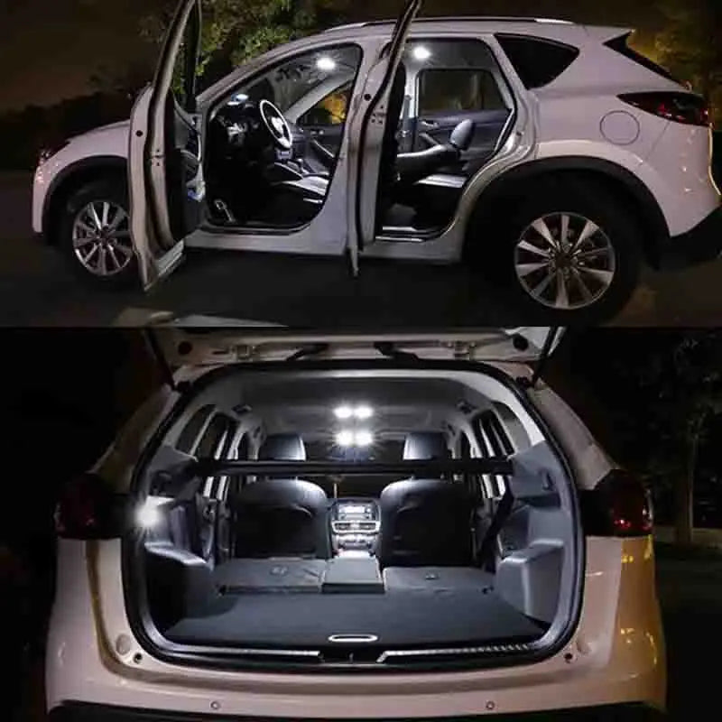 Kit Lâmpadas LED Automotivas C5W C10W 12V Super Branca 6500K