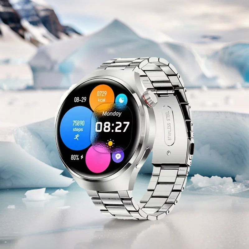 Smartwatch Masculino 2025 HD Bluetooth Chamadas e Monitor de Saúde