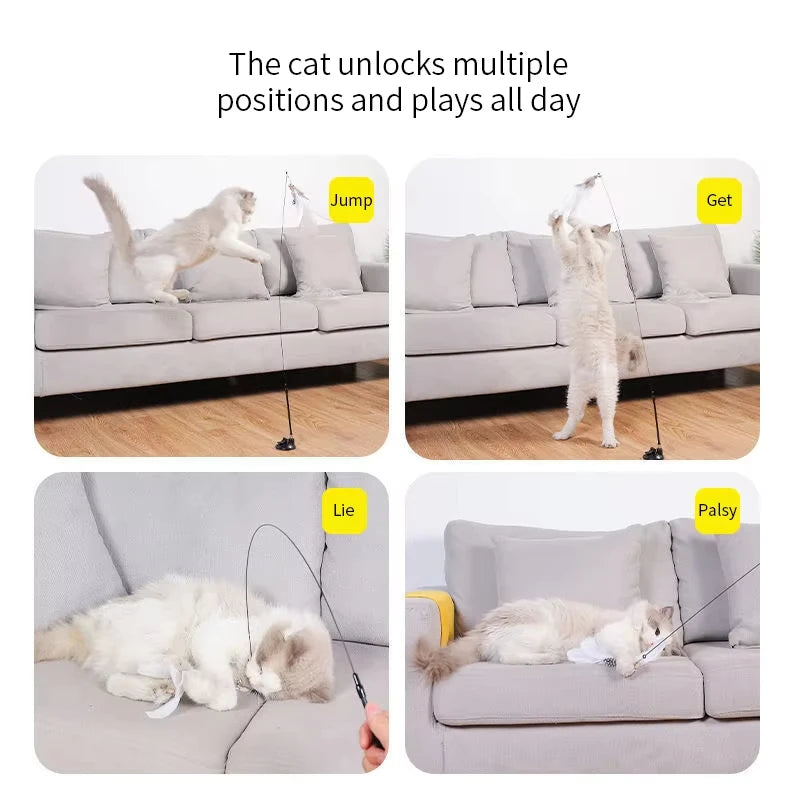 Brinquedo Interativo para Gatos com Ventosa
