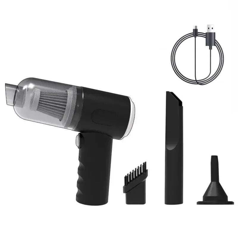 Mini Aspirador Wireless 9000Pa Potente Para Carro e Sofá
