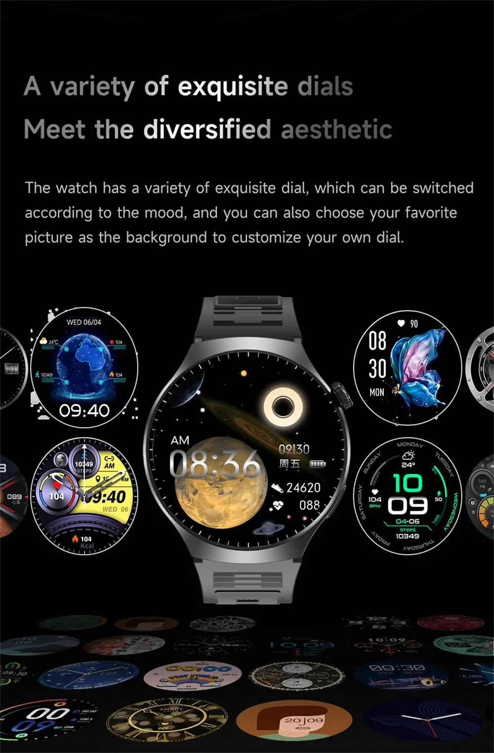 Smartwatch Masculino 2025 HD Bluetooth Chamadas e Monitor de Saúde