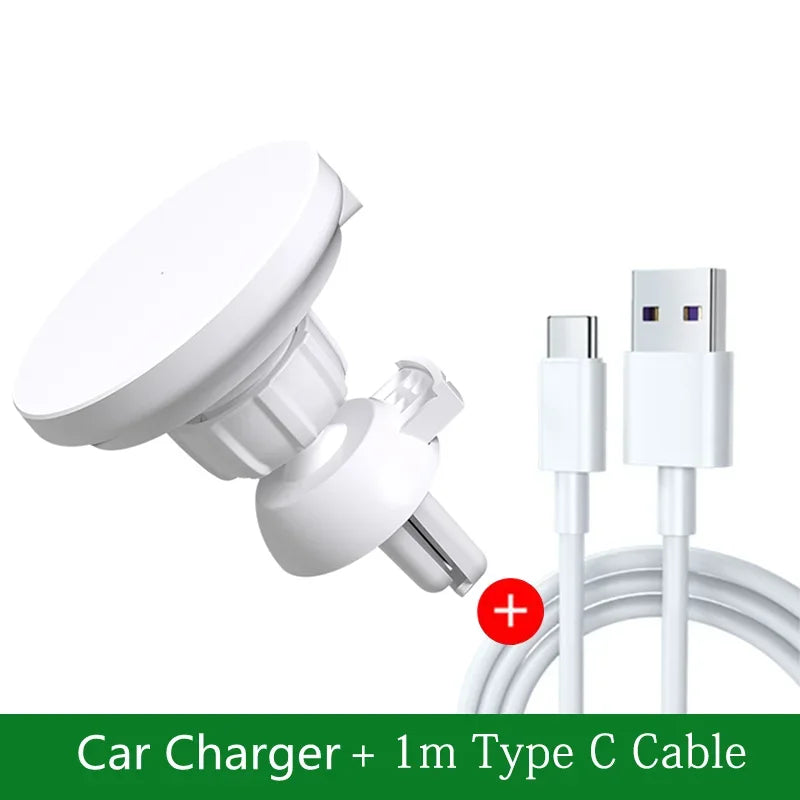 Suporte Veicular Magnético MagSafe com Carregador Wireless Fast Charge