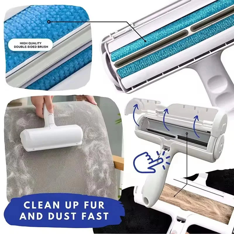 Removedor de Pelos Pet Reutilizável Autolimpante