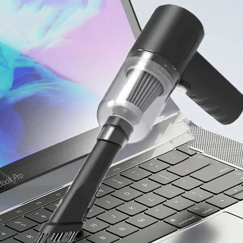 Mini Aspirador Wireless 9000Pa Potente Para Carro e Sofá
