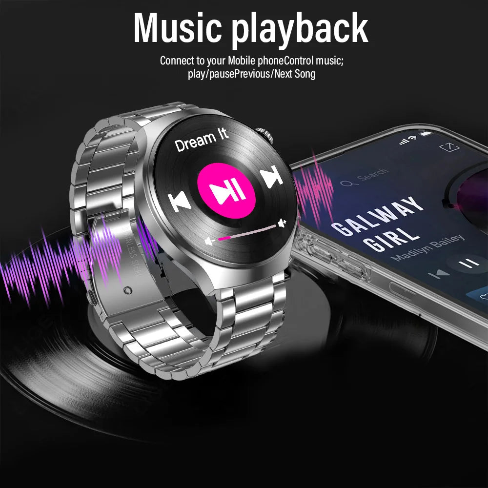 Smartwatch Masculino 2025 HD Bluetooth Chamadas e Monitor de Saúde