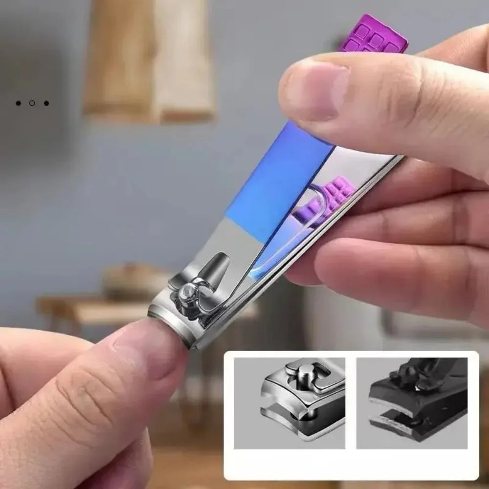 Kit Manicure e Pedicure em Aço Inoxidável – Cortadores de Unha, Tesoura e Estojo Portátil