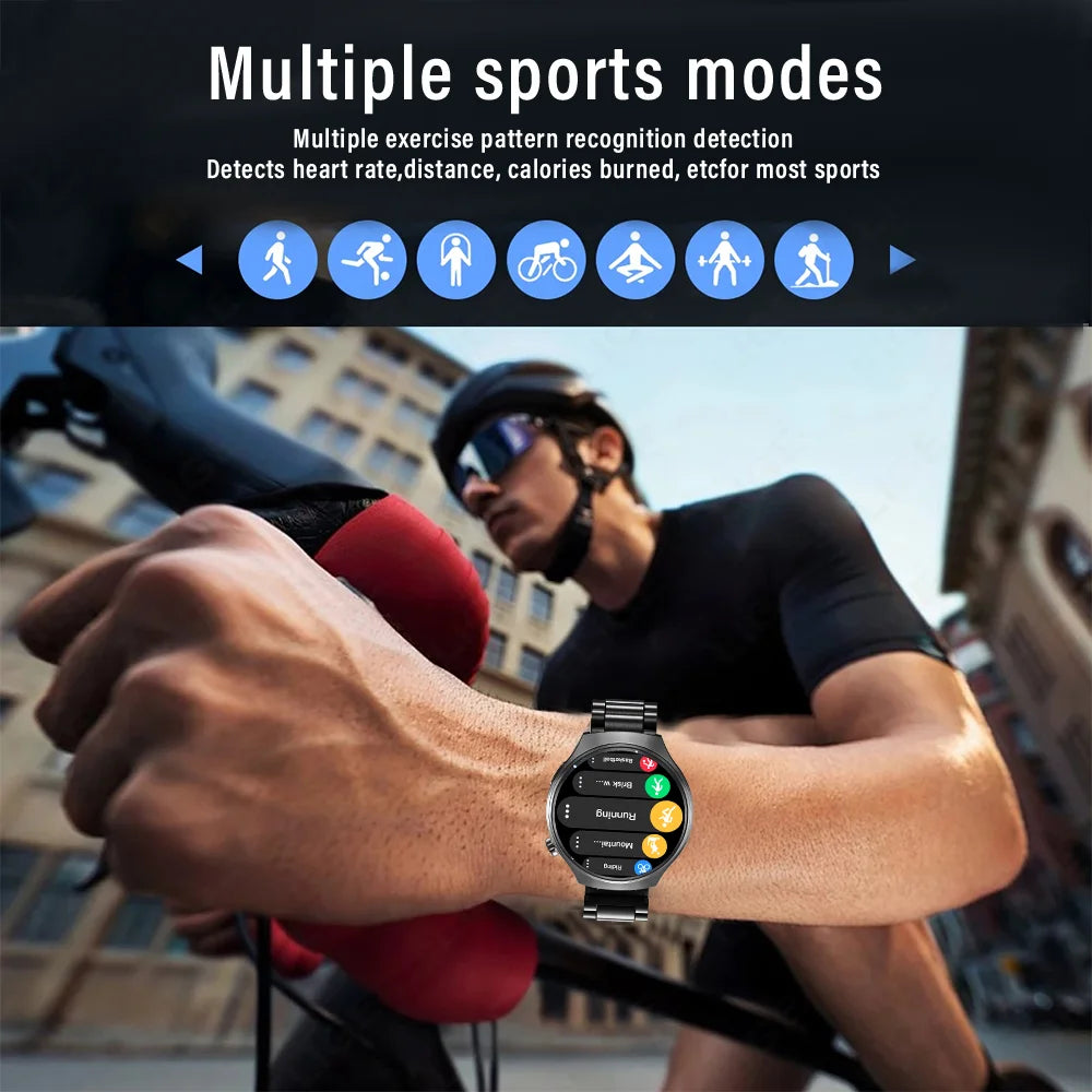 Smartwatch Masculino 2025 HD Bluetooth Chamadas e Monitor de Saúde