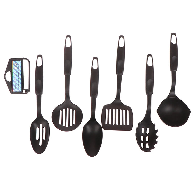Kit de Utensílios de Cozinha 6 Peças – Nylon Premium Antiaderente