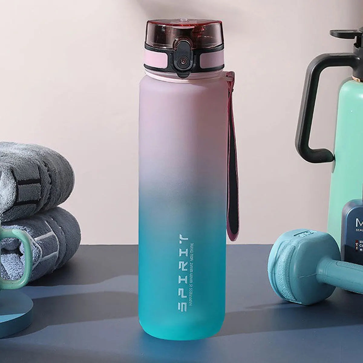 Garrafa Motivacional Gradient 1000ml Para Academia e Fitness