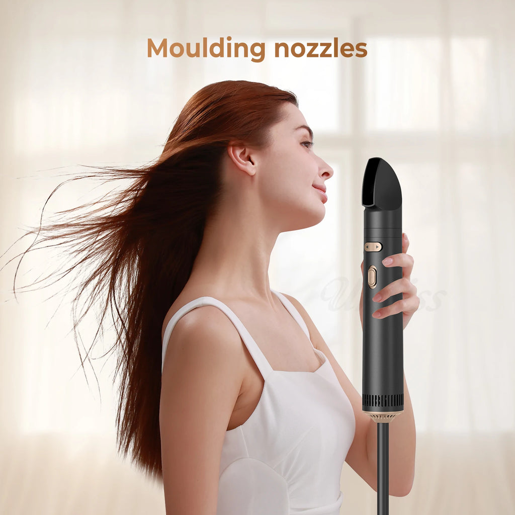 Escova Secadora Rotativa 2 em 1 Modeladora de Cabelo Profissional