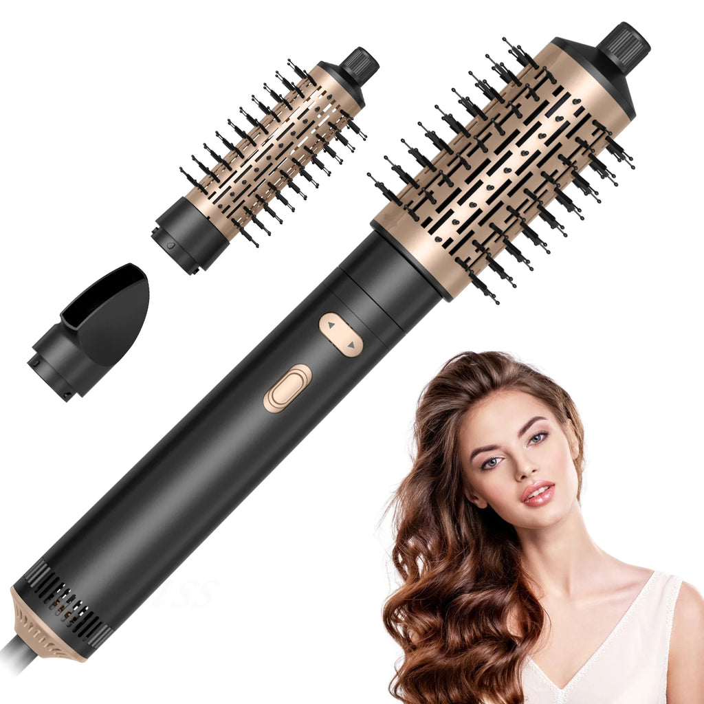 Escova Secadora Rotativa 2 em 1 Modeladora de Cabelo Profissional