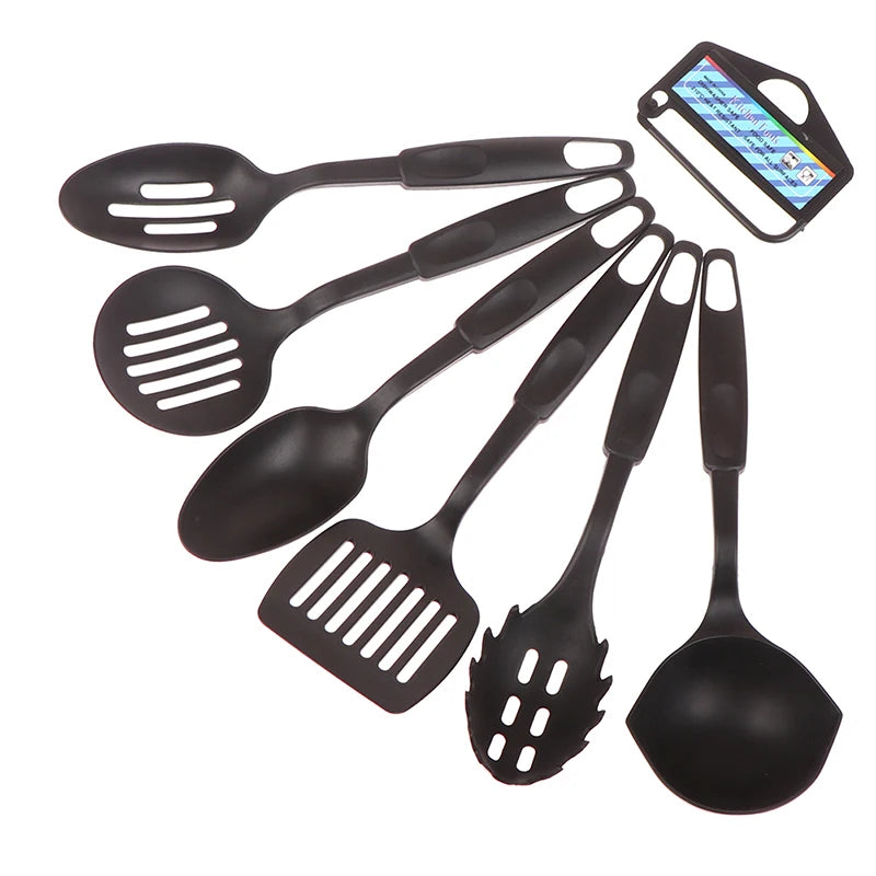 Kit de Utensílios de Cozinha 6 Peças – Nylon Premium Antiaderente